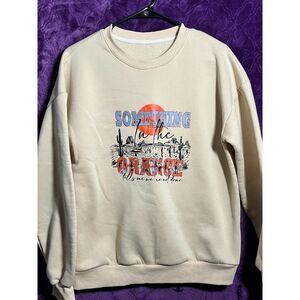 No Brand, Long Sleeve, Something in the orange, Womens US L